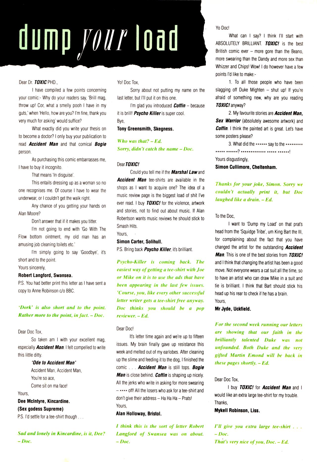 Read online Toxic! comic -  Issue #20 - 34