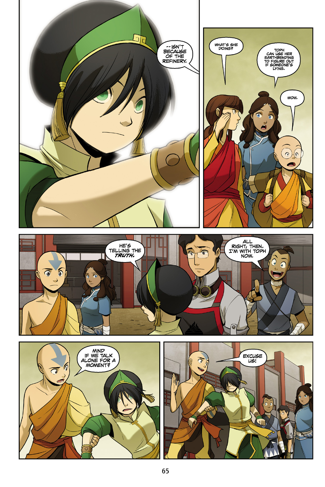 Read online Nickelodeon Avatar: The Last Airbender - The Rift comic -  Issue # Part 1 - 65