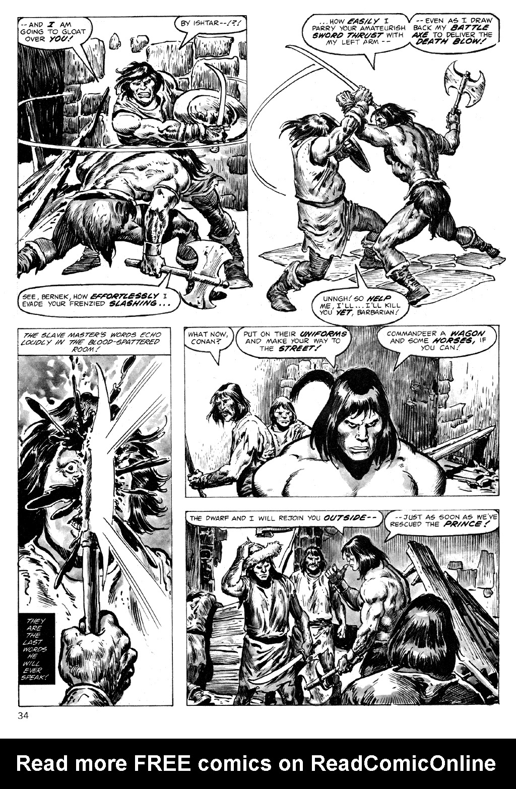 Read online The Savage Sword Of Conan comic -  Issue #71 - 34