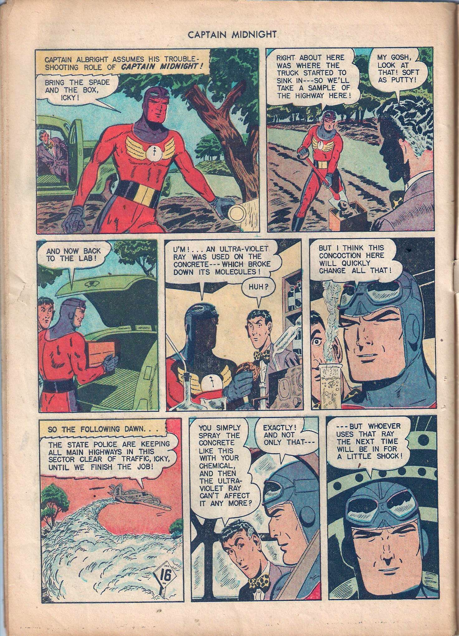 Read online Captain Midnight (1942) comic -  Issue #44 - 47