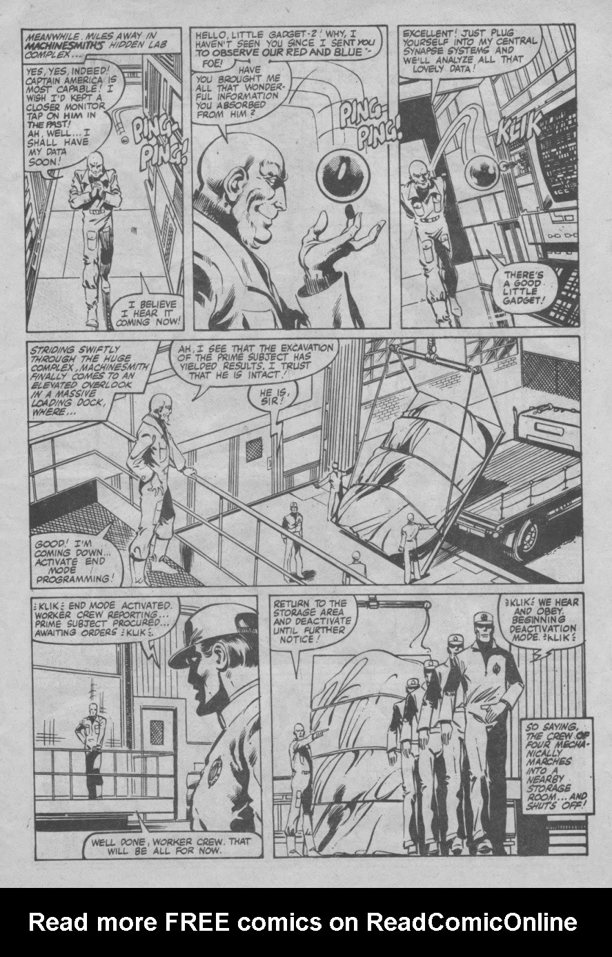 Read online Captain America (1981) comic -  Issue #1 - 7