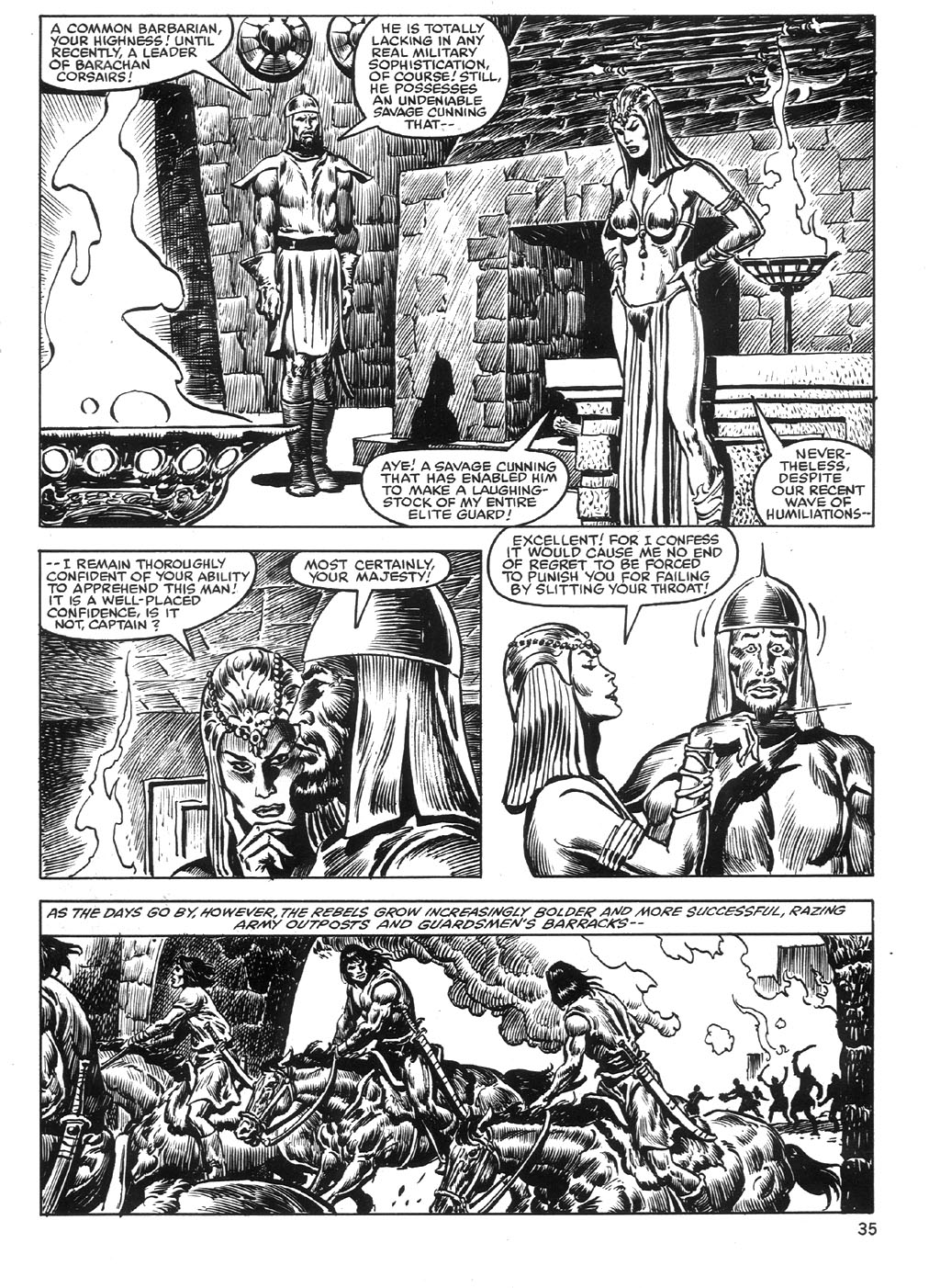 Read online The Savage Sword Of Conan comic -  Issue #99 - 34