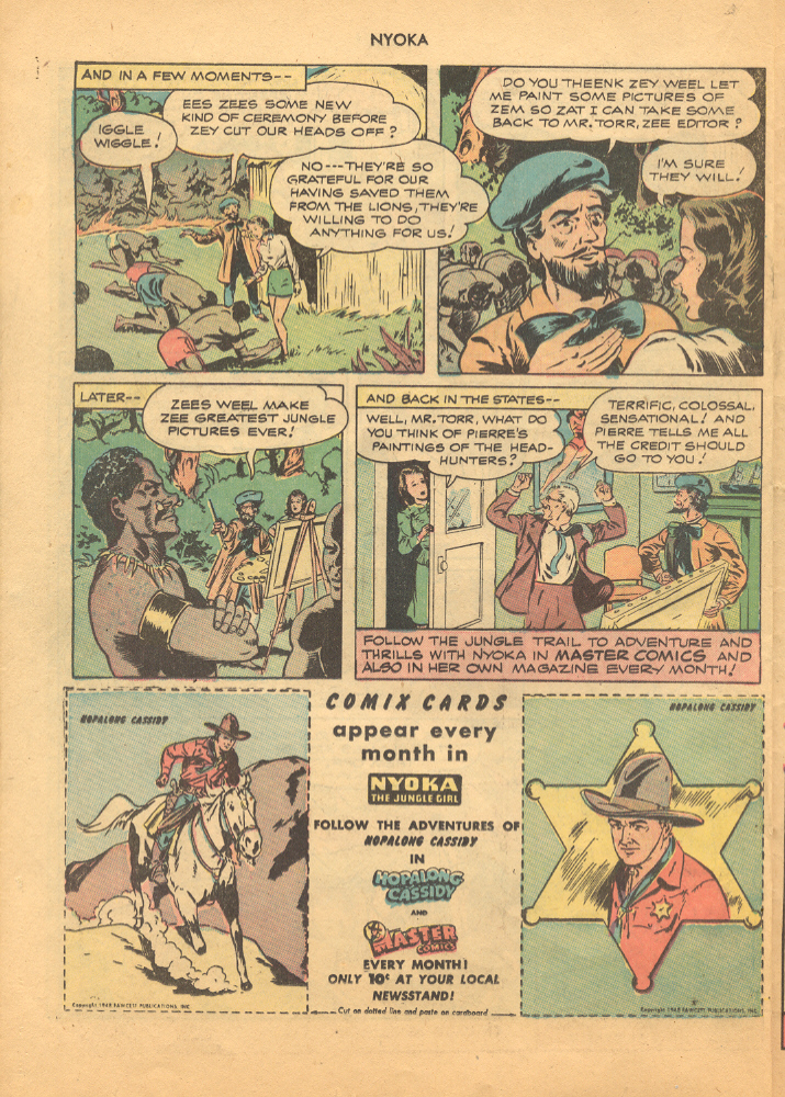 Read online Nyoka the Jungle Girl (1945) comic -  Issue #19 - 22