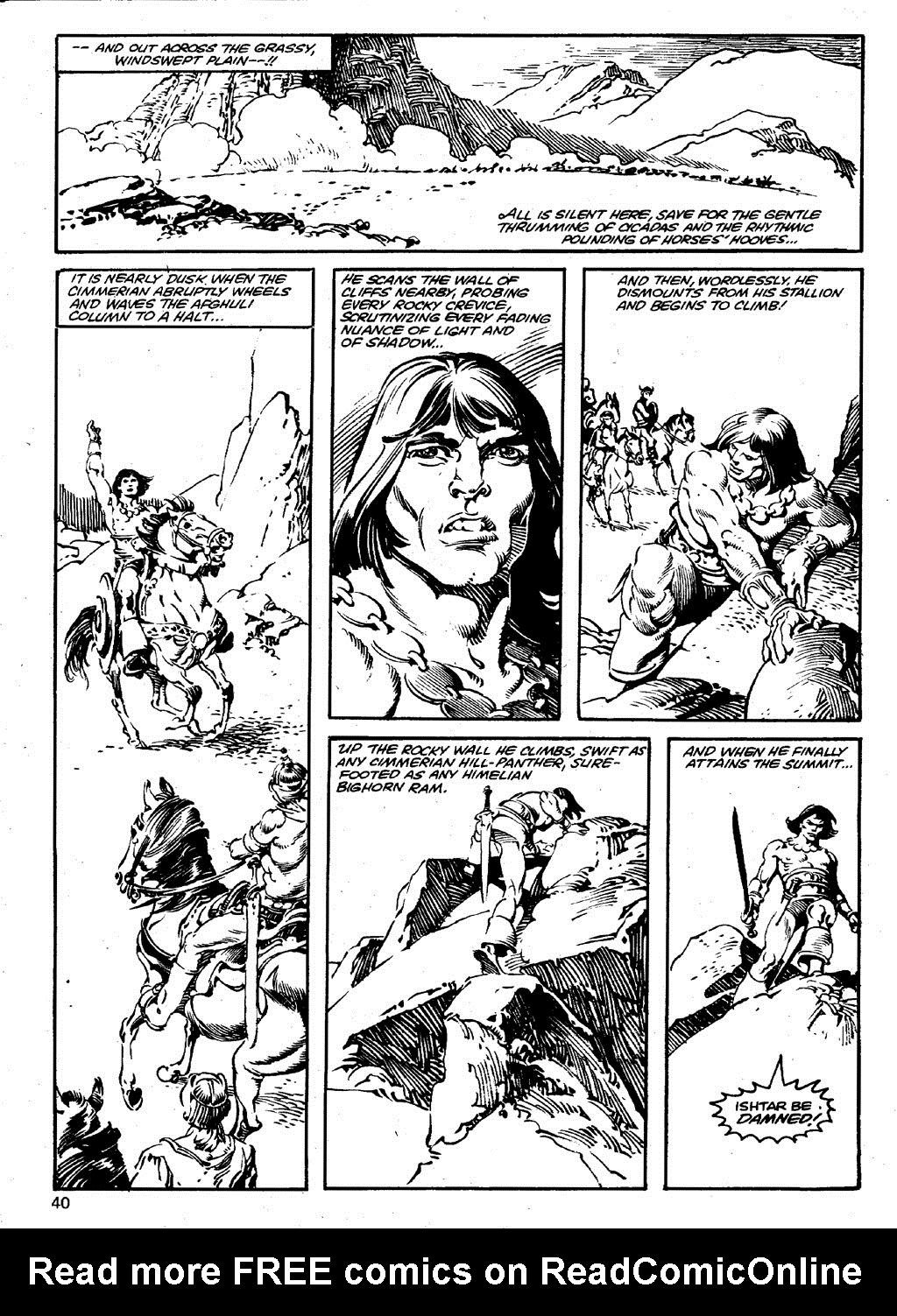 Read online The Savage Sword Of Conan comic -  Issue #85 - 40