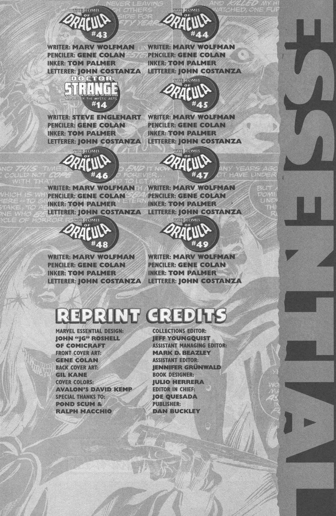 Read online Essential The Tomb of Dracula comic -  Issue # TPB 2 (Part 1) - 3