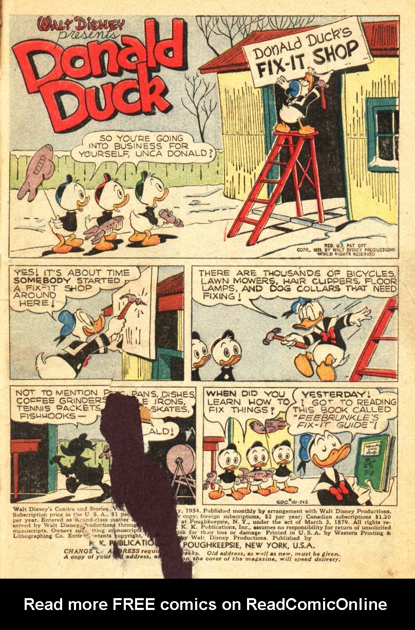 Read online Walt Disney's Comics and Stories comic -  Issue #161 - 2