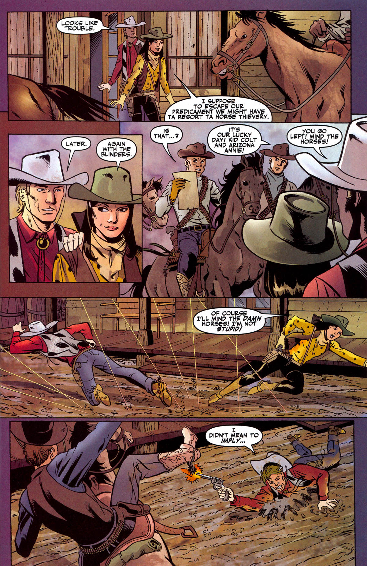 Read online Marvel Westerns: Outlaw Files comic -  Issue #Marvel Westerns Kid Colt and the Arizona Girl - 9