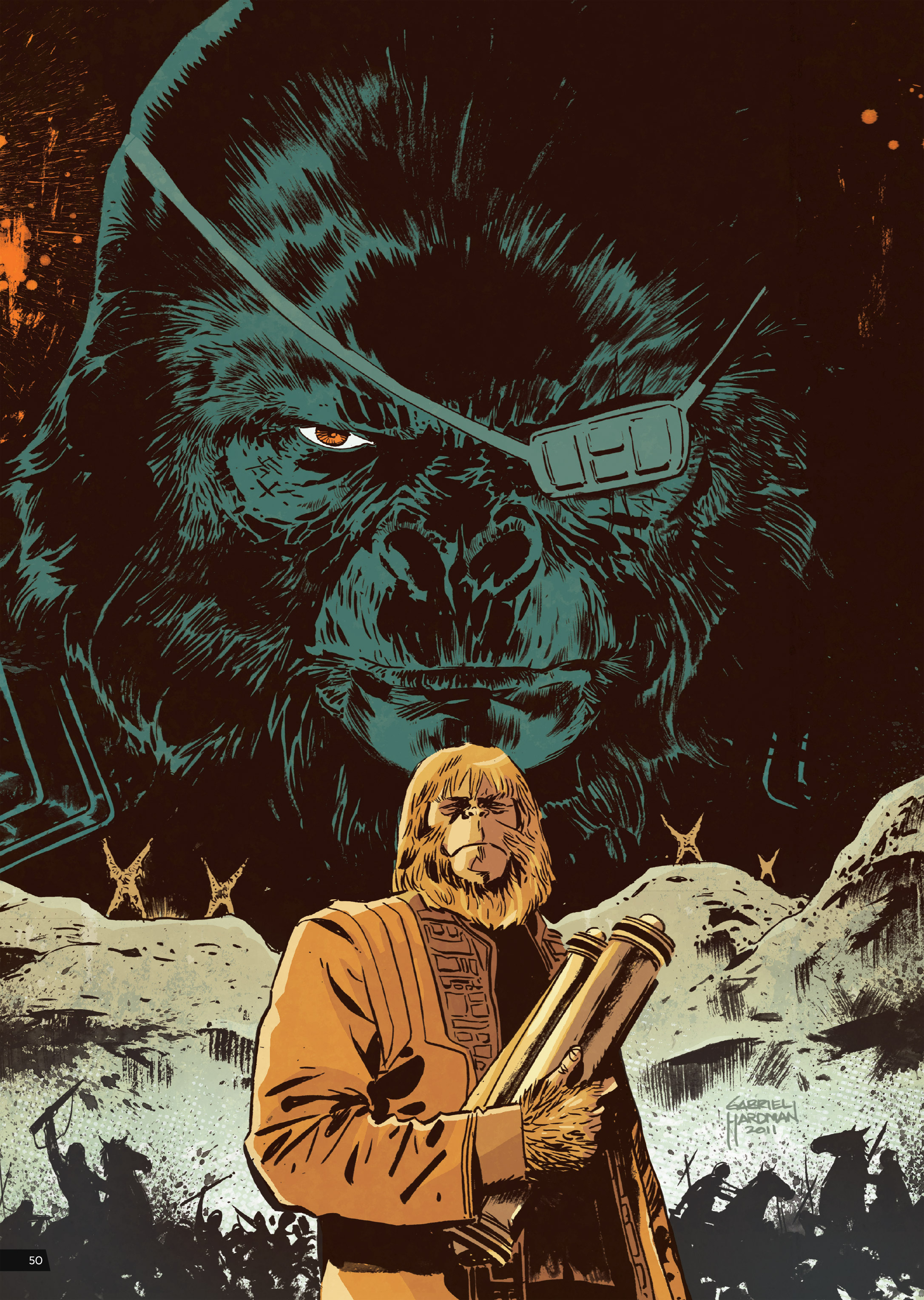 Read online Planet of the Apes Artist Tribute comic -  Issue # TPB - 50
