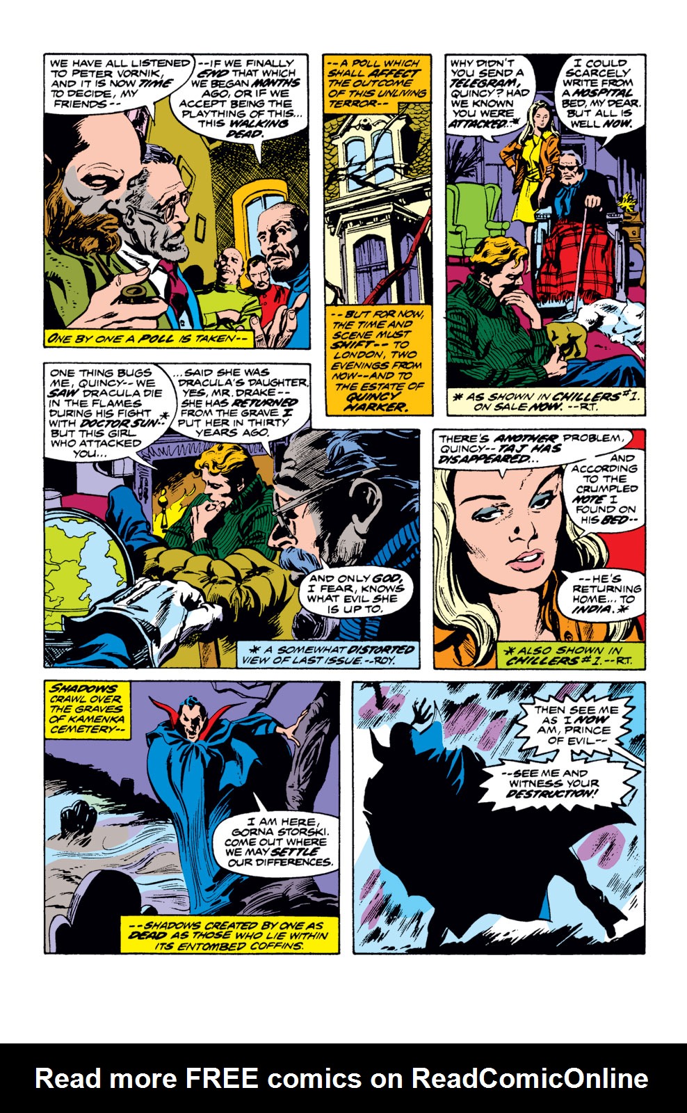 Read online Tomb of Dracula (1972) comic -  Issue #22 - 14