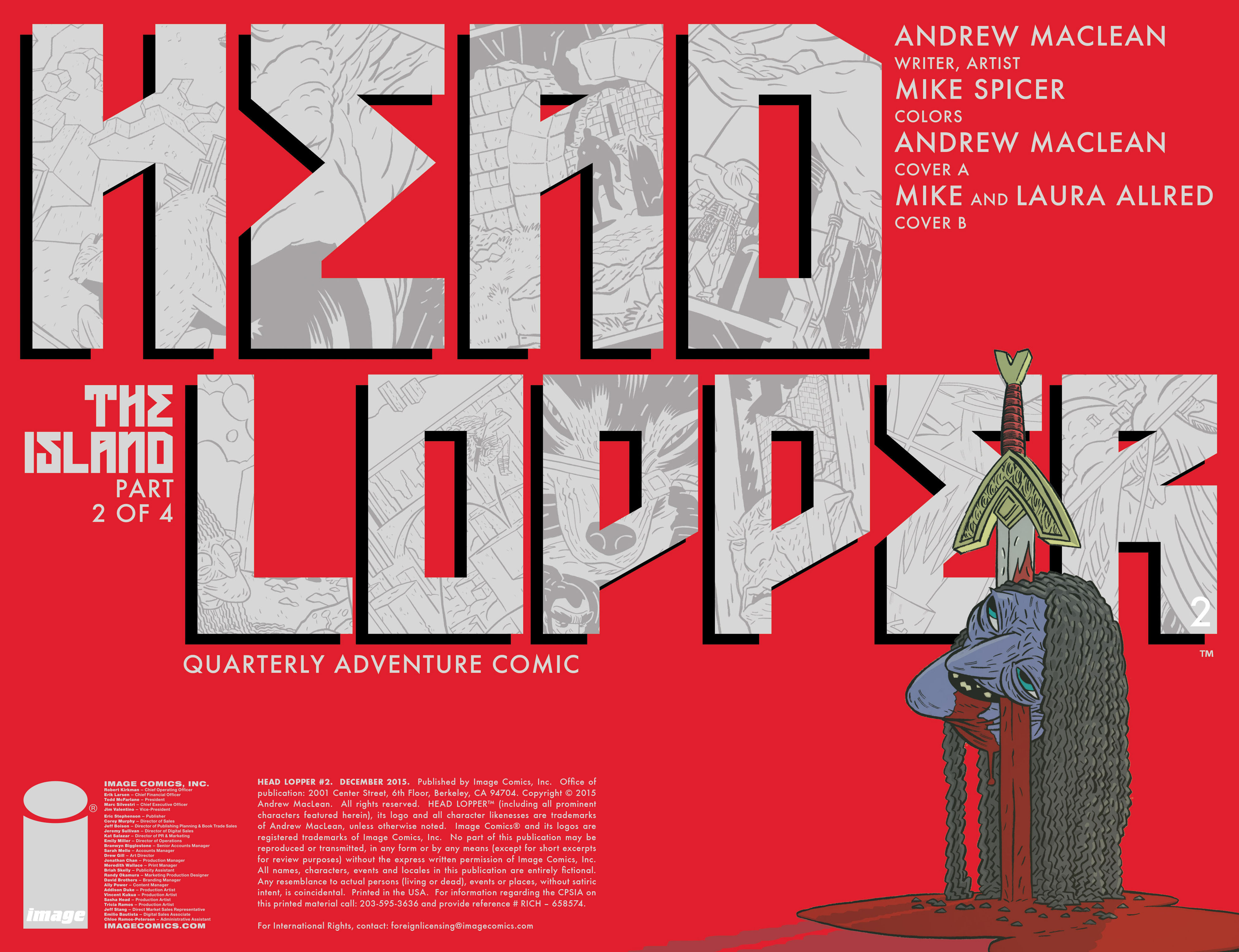 Read online Head Lopper comic -  Issue #2 - 2