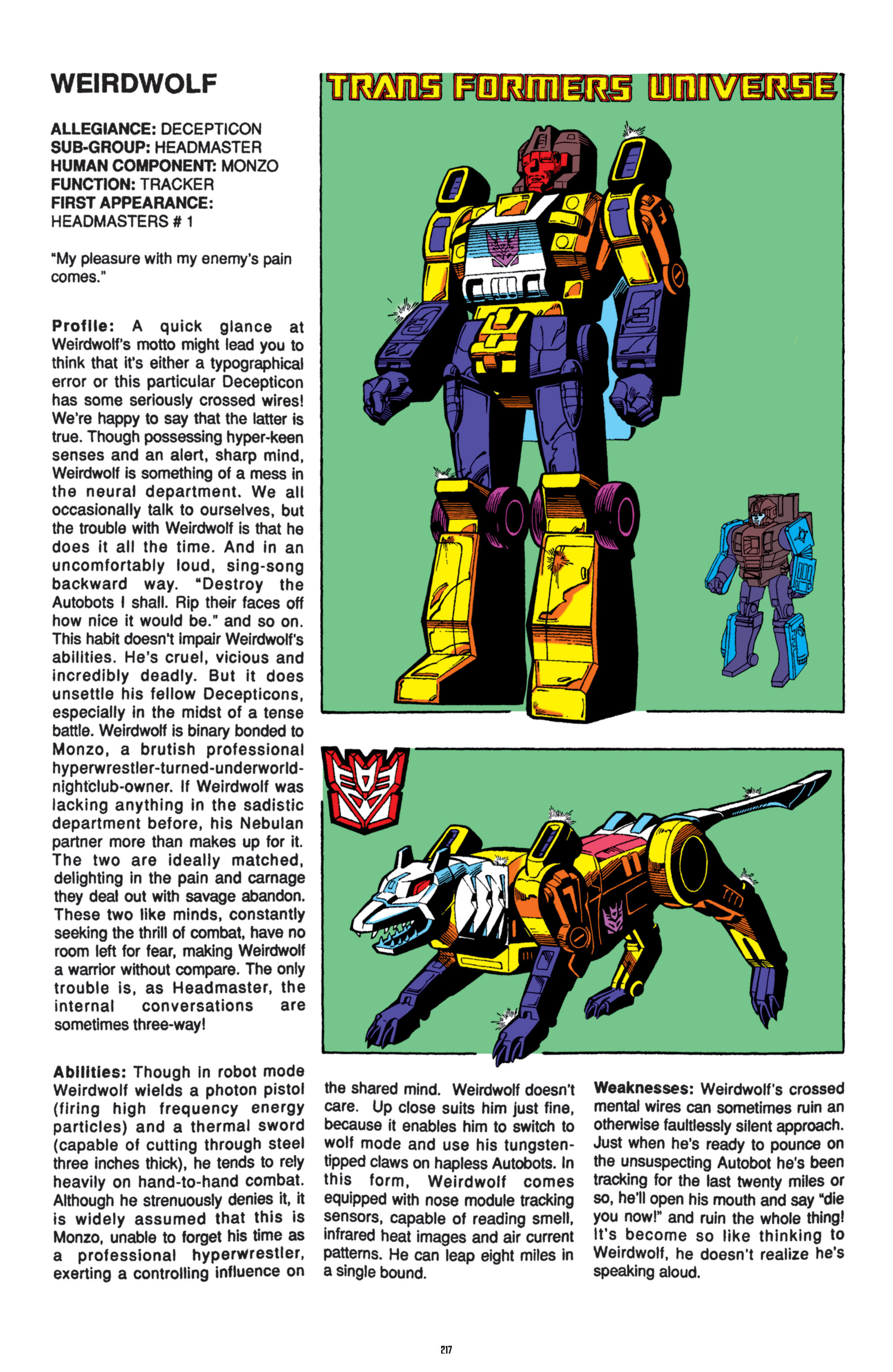 Read online The Transformers Classics comic -  Issue # TPB 8 - 214