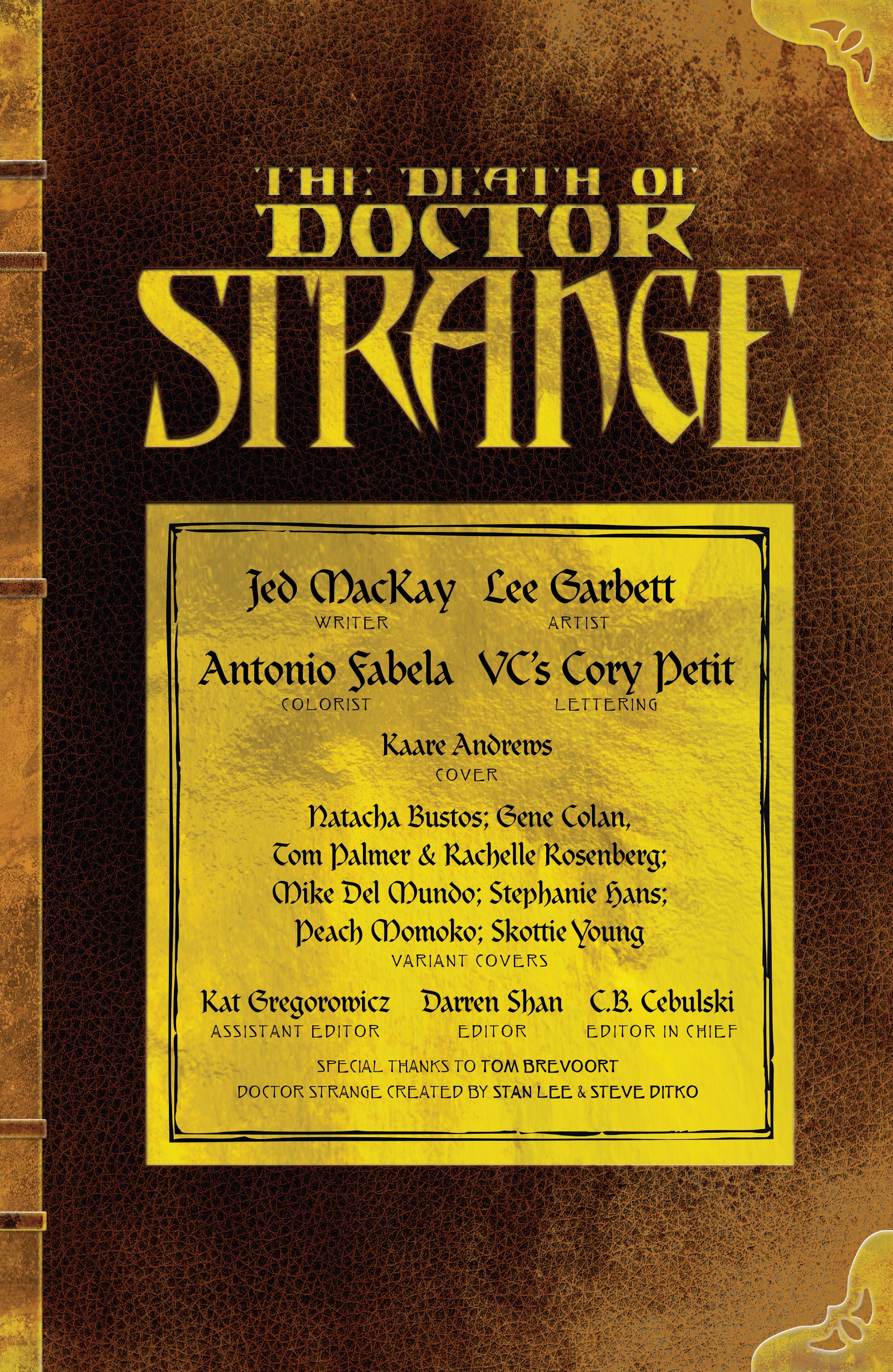 Read online Death of Doctor Strange comic -  Issue #1 - 2