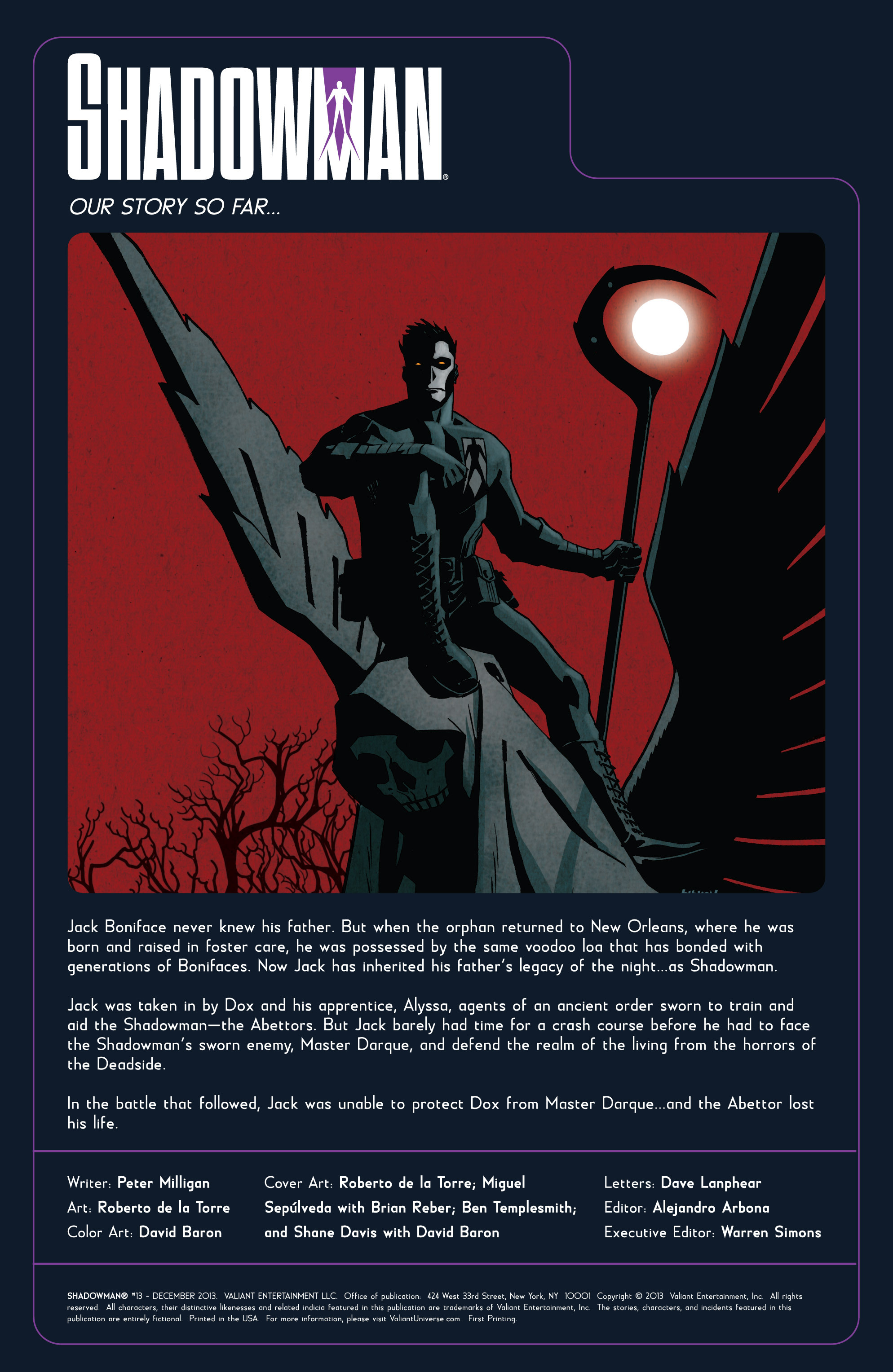 Read online Shadowman (2012) comic -  Issue #13 - 2