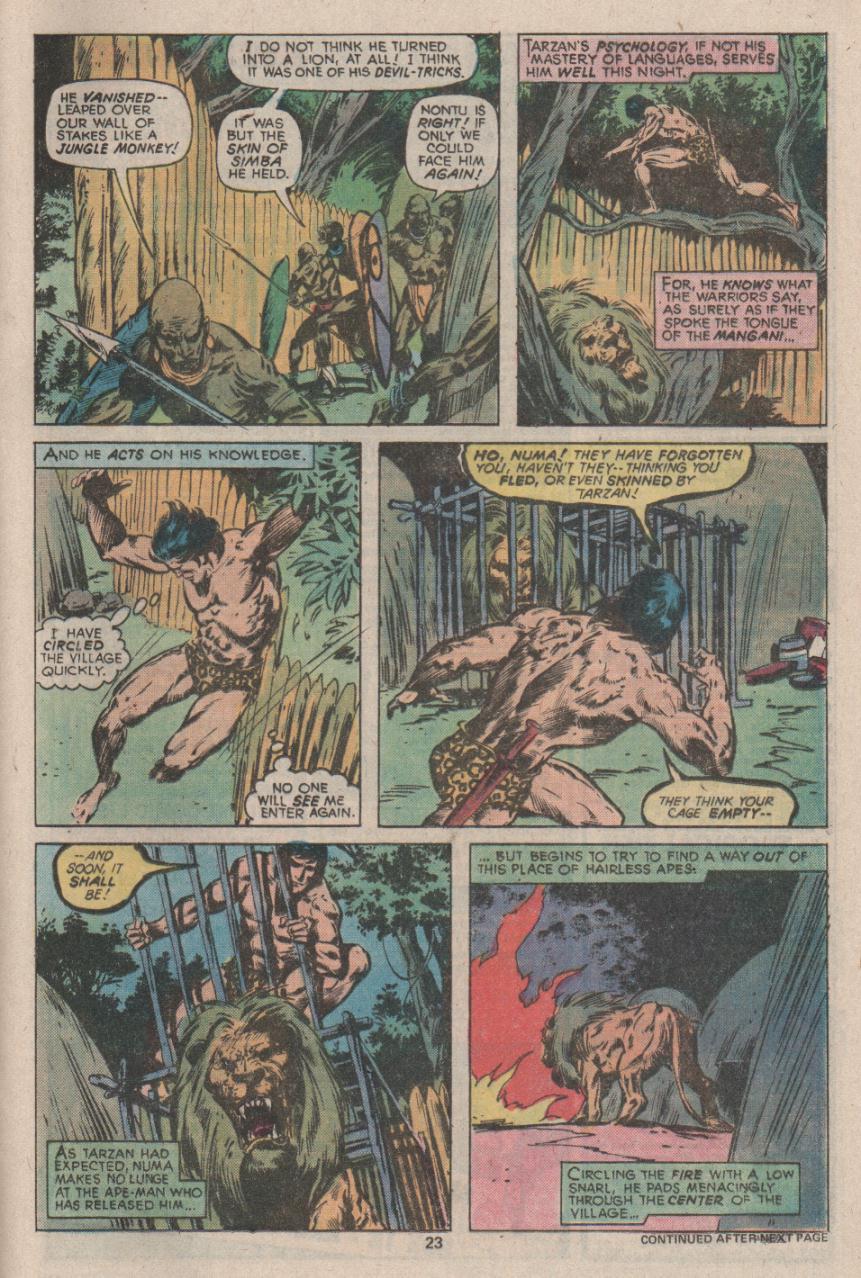 Read online Tarzan (1977) comic -  Issue #13 - 15