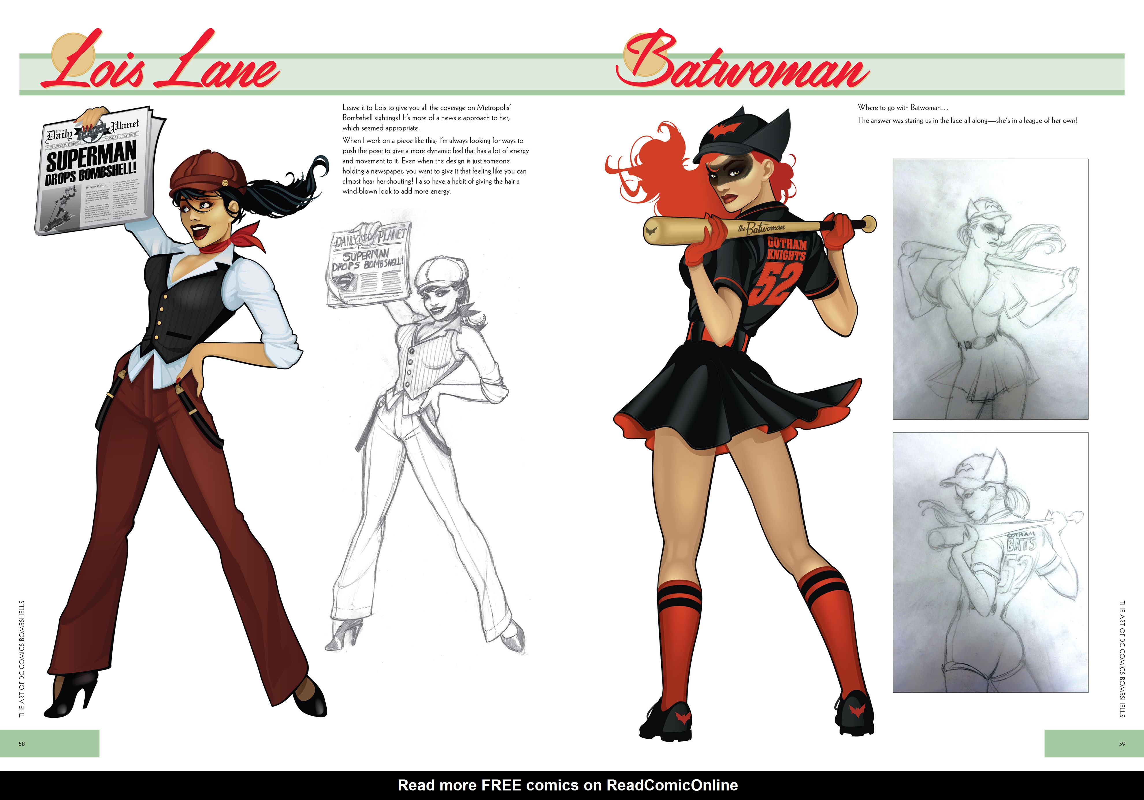 Read online The Art of DC Comics Bombshells comic -  Issue # TPB (Part 1) - 35