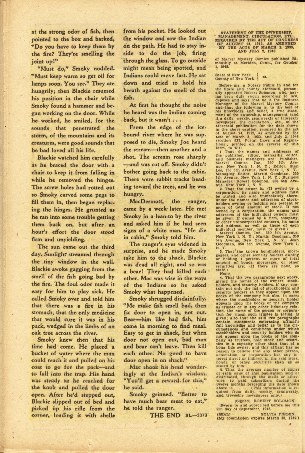 Read online Marvel Mystery Comics comic -  Issue #91 - 29