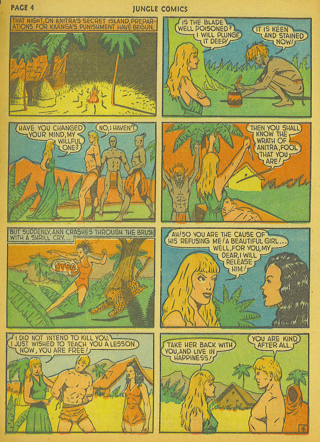 Read online Jungle Comics comic -  Issue #6 - 6