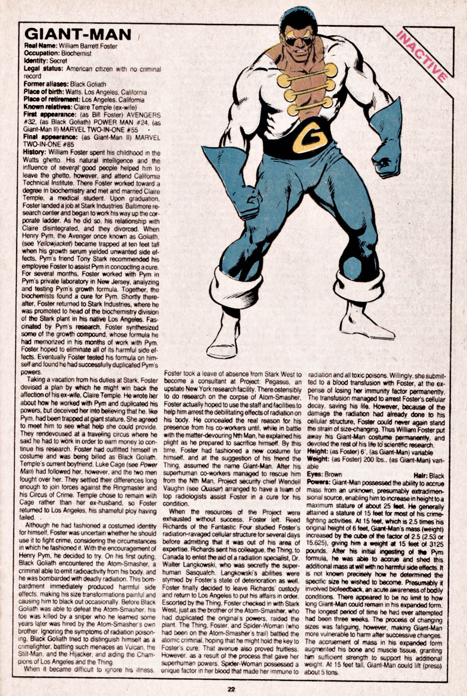 Read online The Official Handbook of the Marvel Universe comic -  Issue #13 - 23