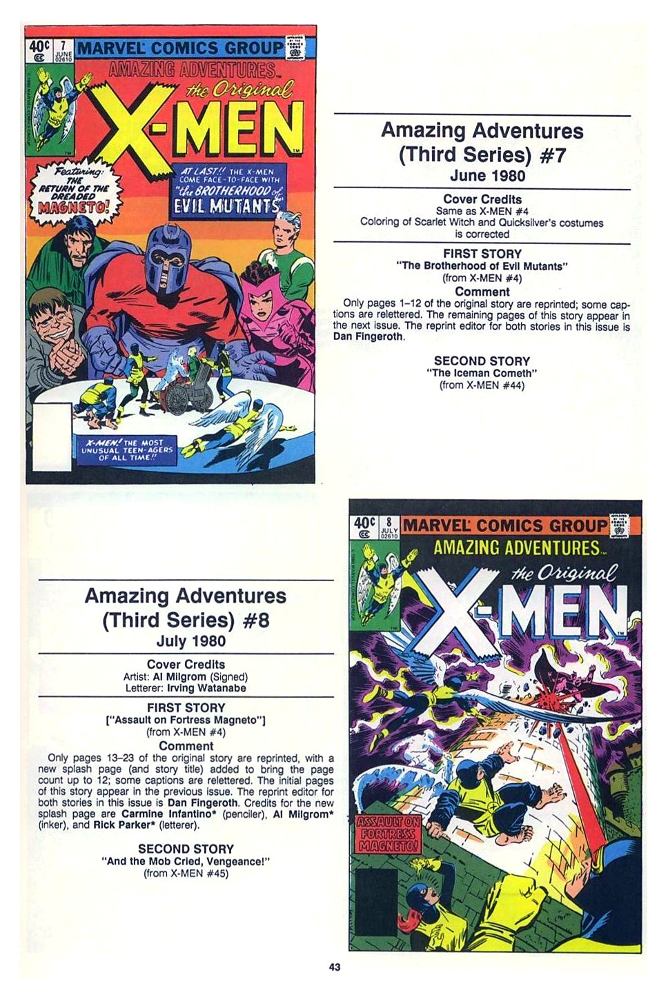 Read online The Official Marvel Index To The X-Men comic -  Issue #7 - 45