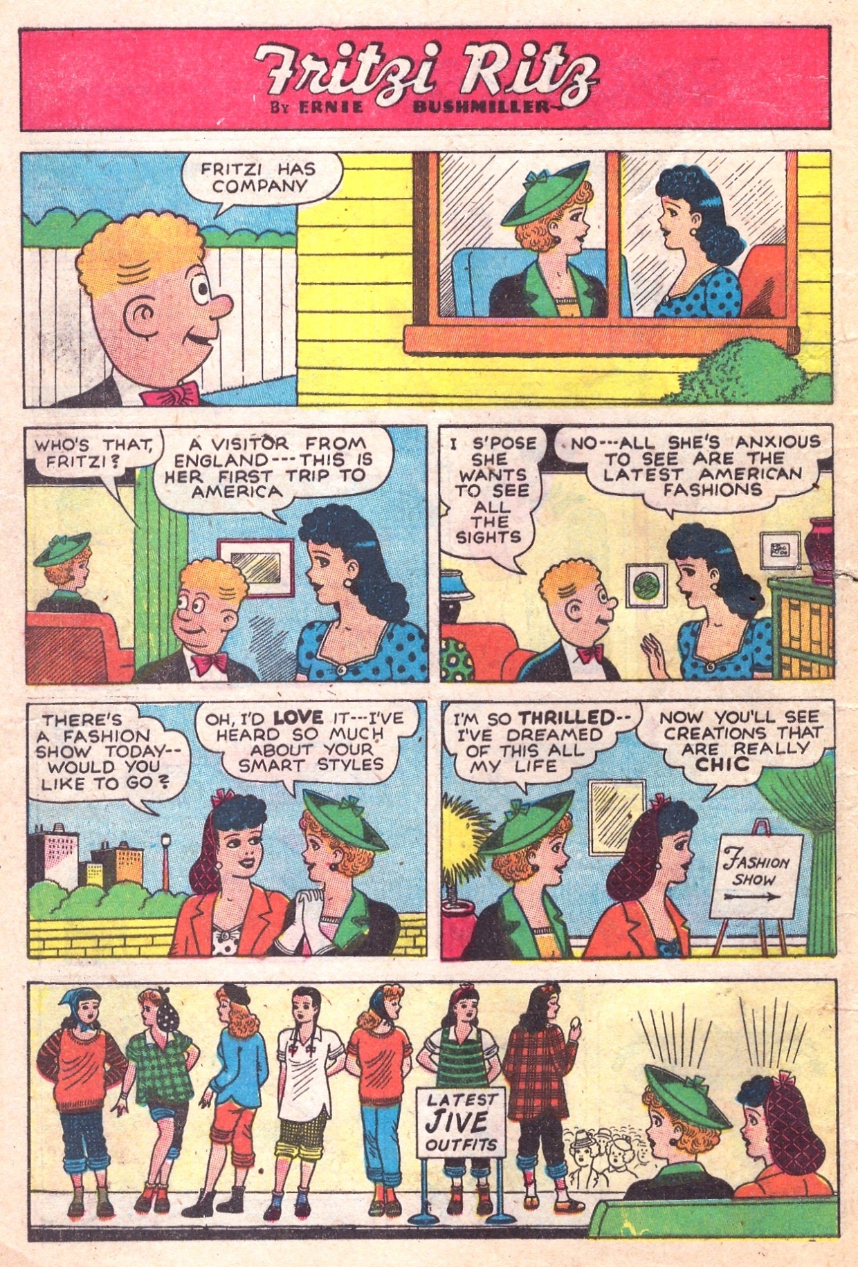 Read online Fritzi Ritz (1953) comic -  Issue #1 - 8