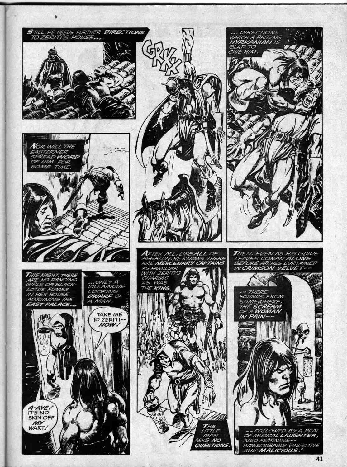 Read online The Savage Sword Of Conan comic -  Issue #36 - 41