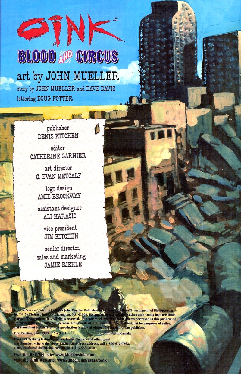 Read online Oink: Blood & Circus comic -  Issue #3 - 2