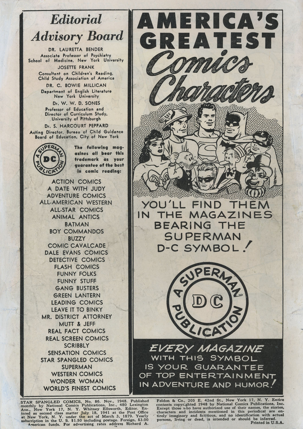 Read online Star Spangled Comics comic -  Issue #86 - 2
