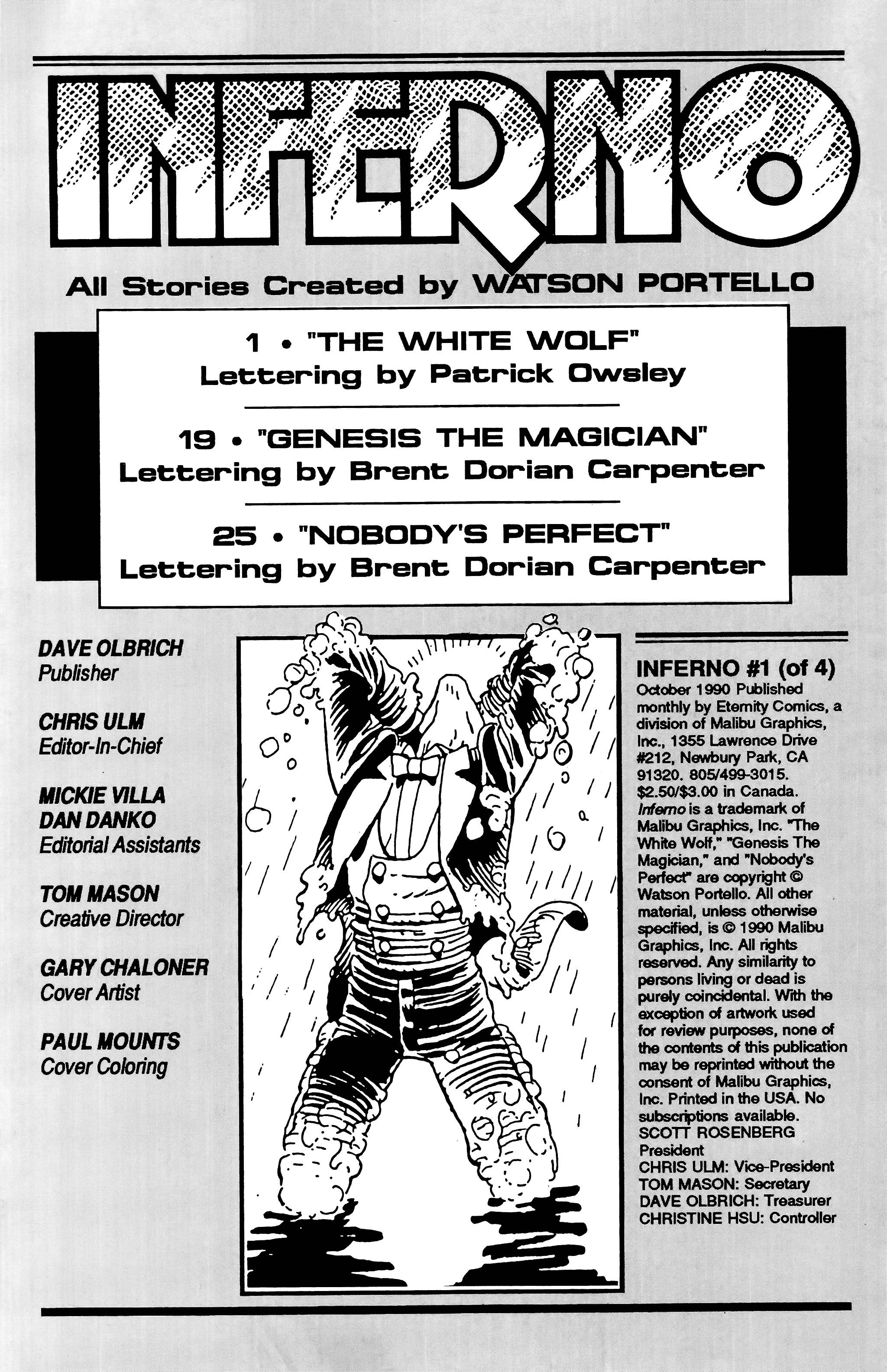 Read online Inferno (1990) comic -  Issue #1 - 2