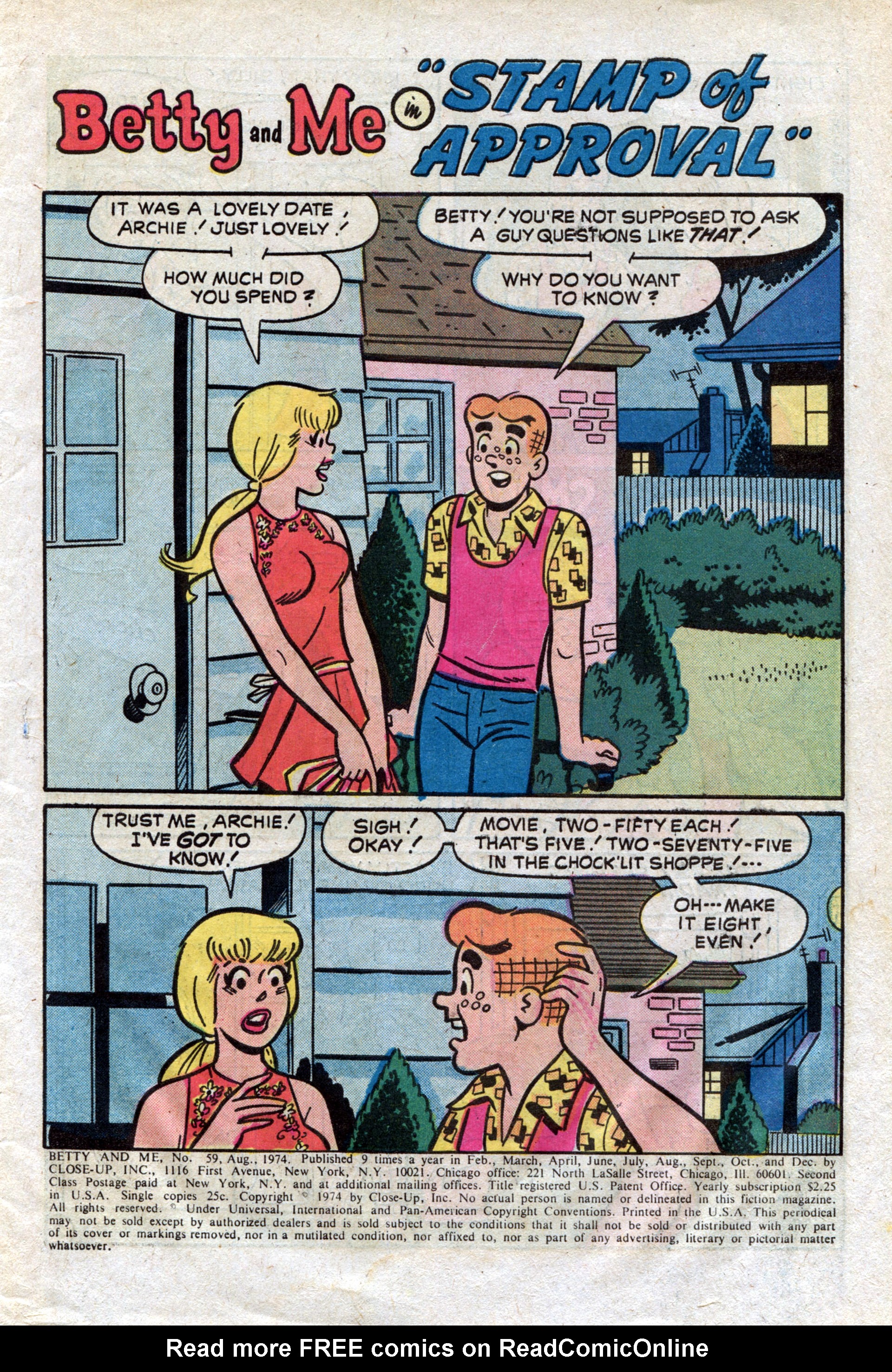 Read online Betty and Me comic -  Issue #59 - 3