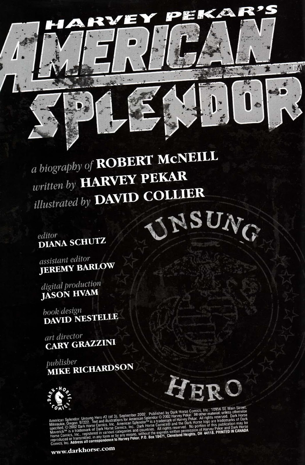 American Splendor: Unsung Hero issue 2 - Page 2