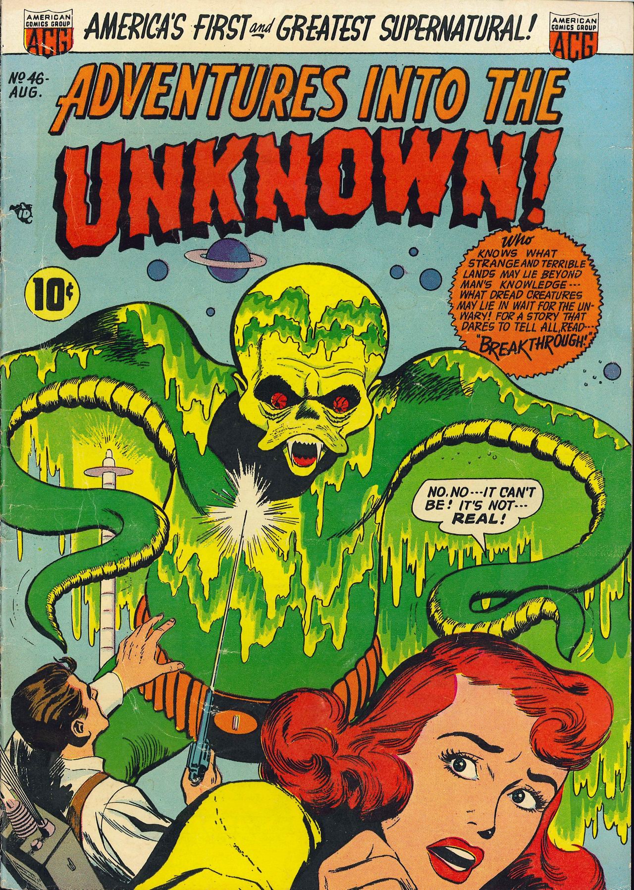 Read online Adventures Into The Unknown comic -  Issue #46 - 1