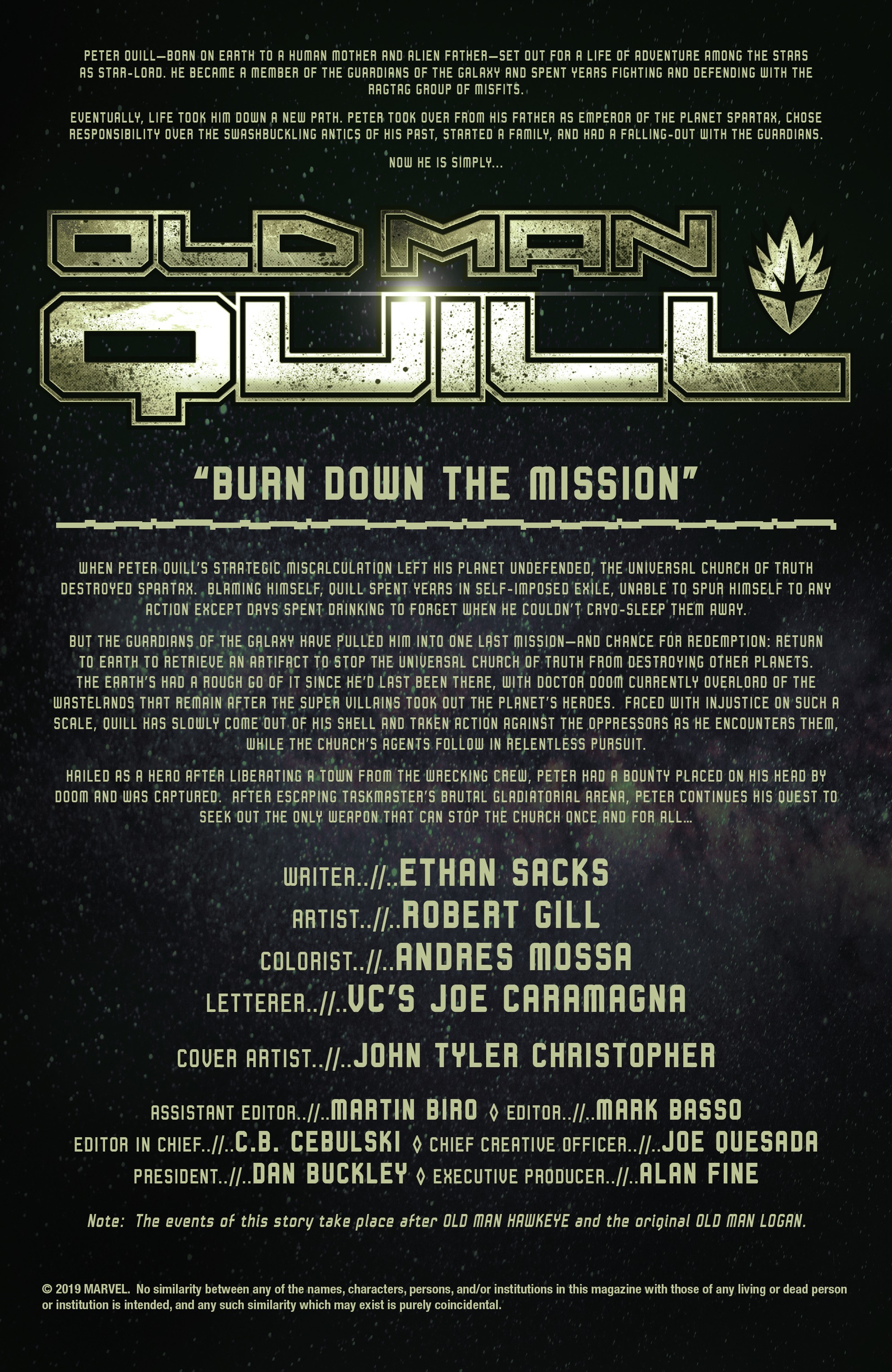 Read online Old Man Quill comic -  Issue #5 - 2