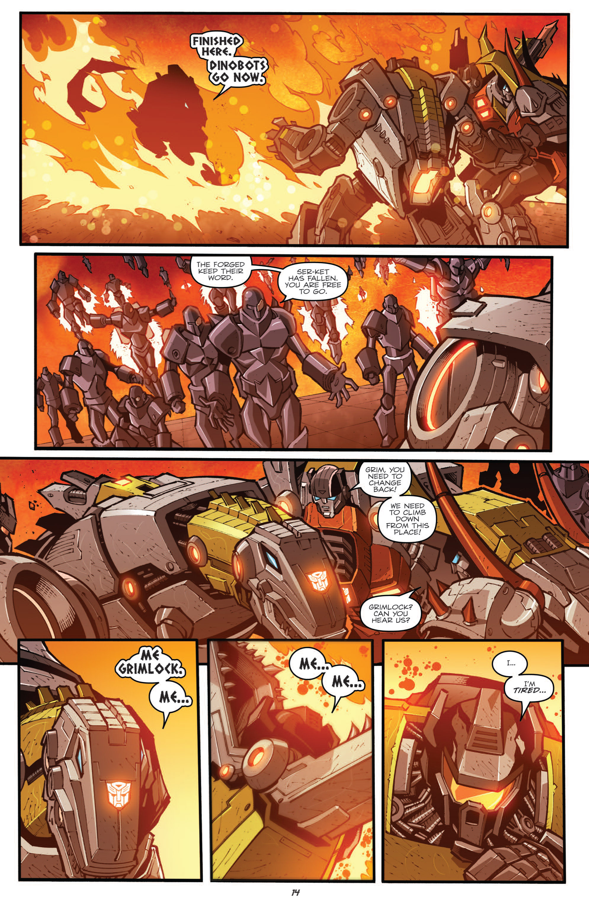 Read online The Transformers Prime: Rage of the Dinobots comic -  Issue #3 - 16