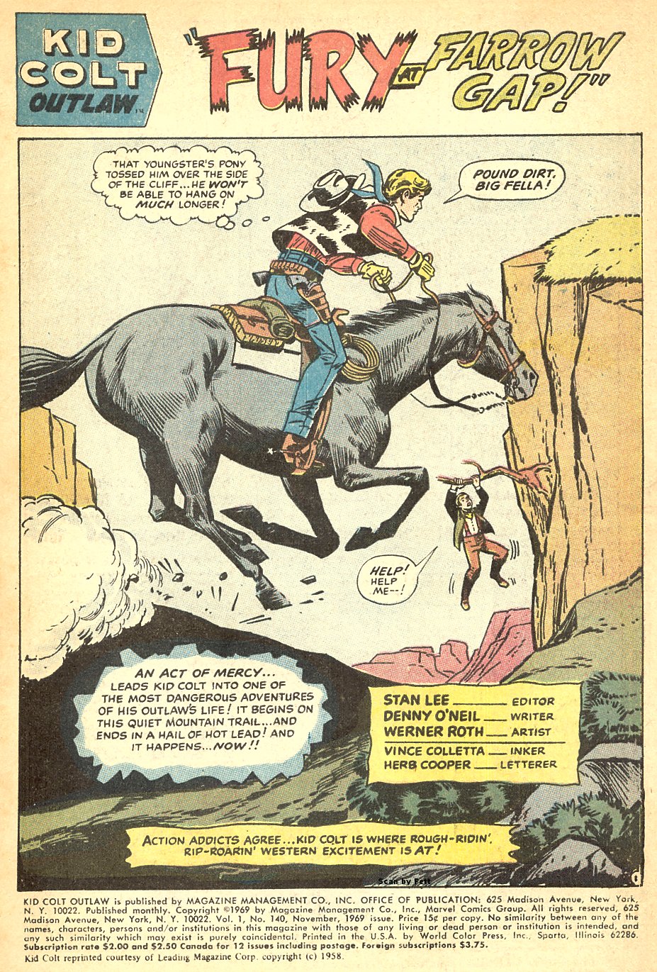 Read online Kid Colt Outlaw comic -  Issue #140 - 3