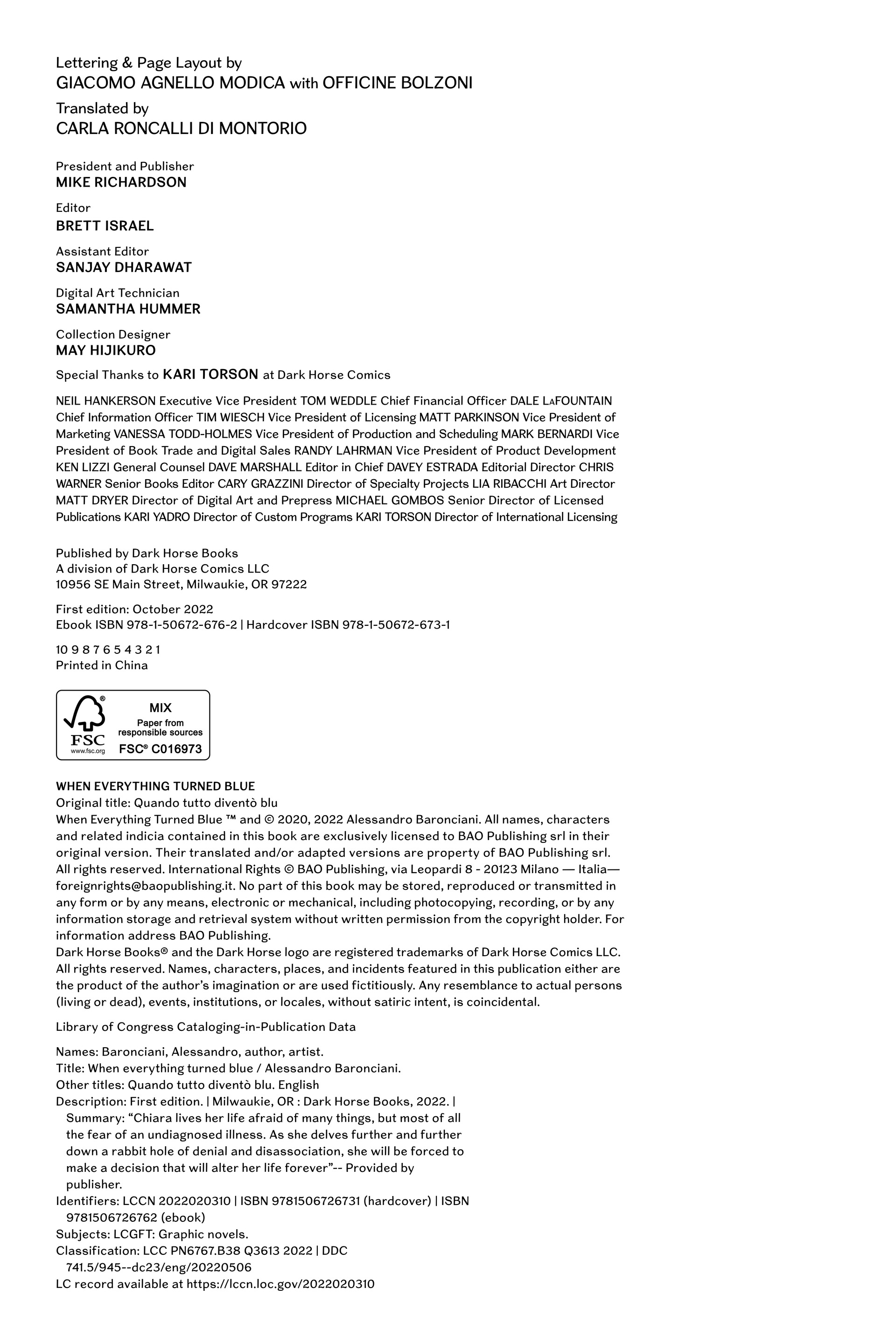 Read online When Everything Turned Blue comic -  Issue # TPB - 7