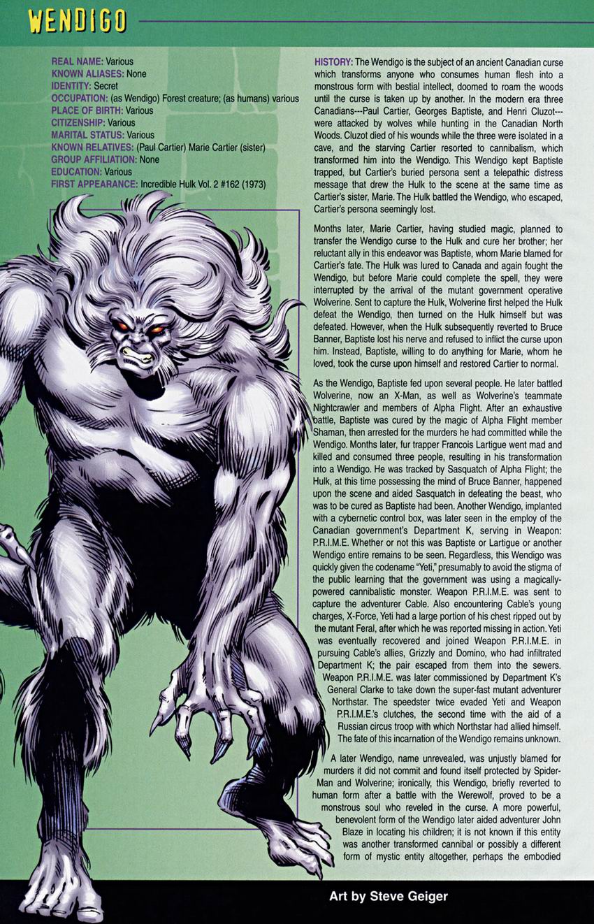 Read online The Official Handbook of the Marvel Universe: Hulk comic -  Issue # Full - 47