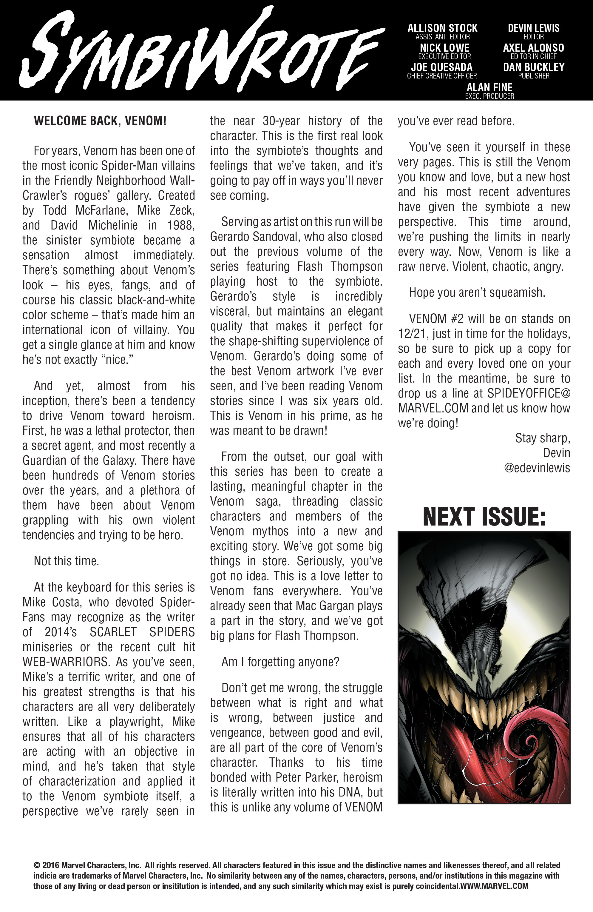 Read online Venom (2016) comic -  Issue #1 - 22