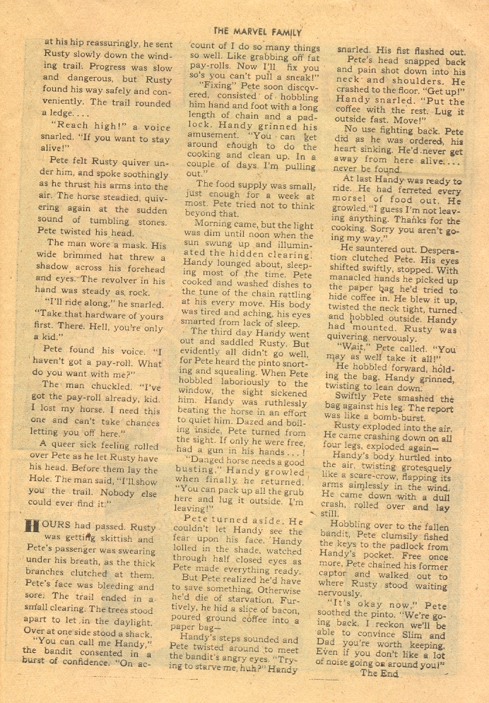 Read online The Marvel Family comic -  Issue #3 - 27
