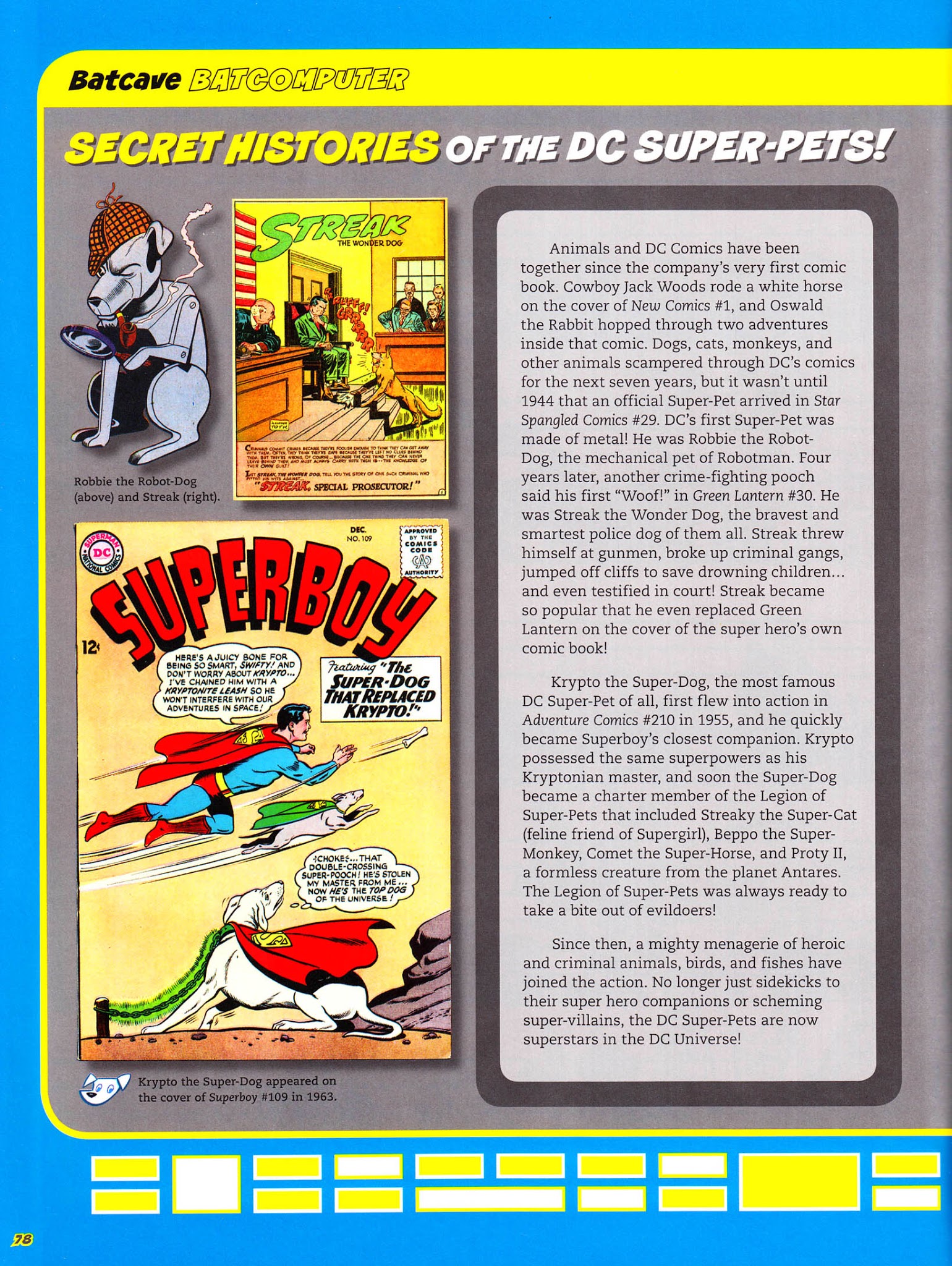 Read online DC Super-Pets Character Encyclopedia comic -  Issue # TPB - 80