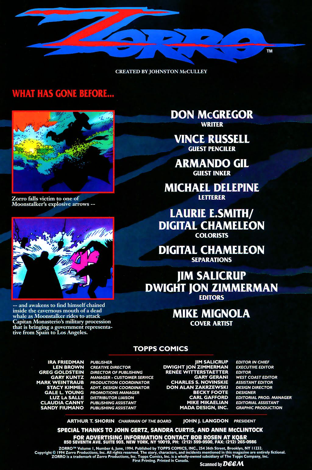 Read online Zorro (1993) comic -  Issue #6 - 2