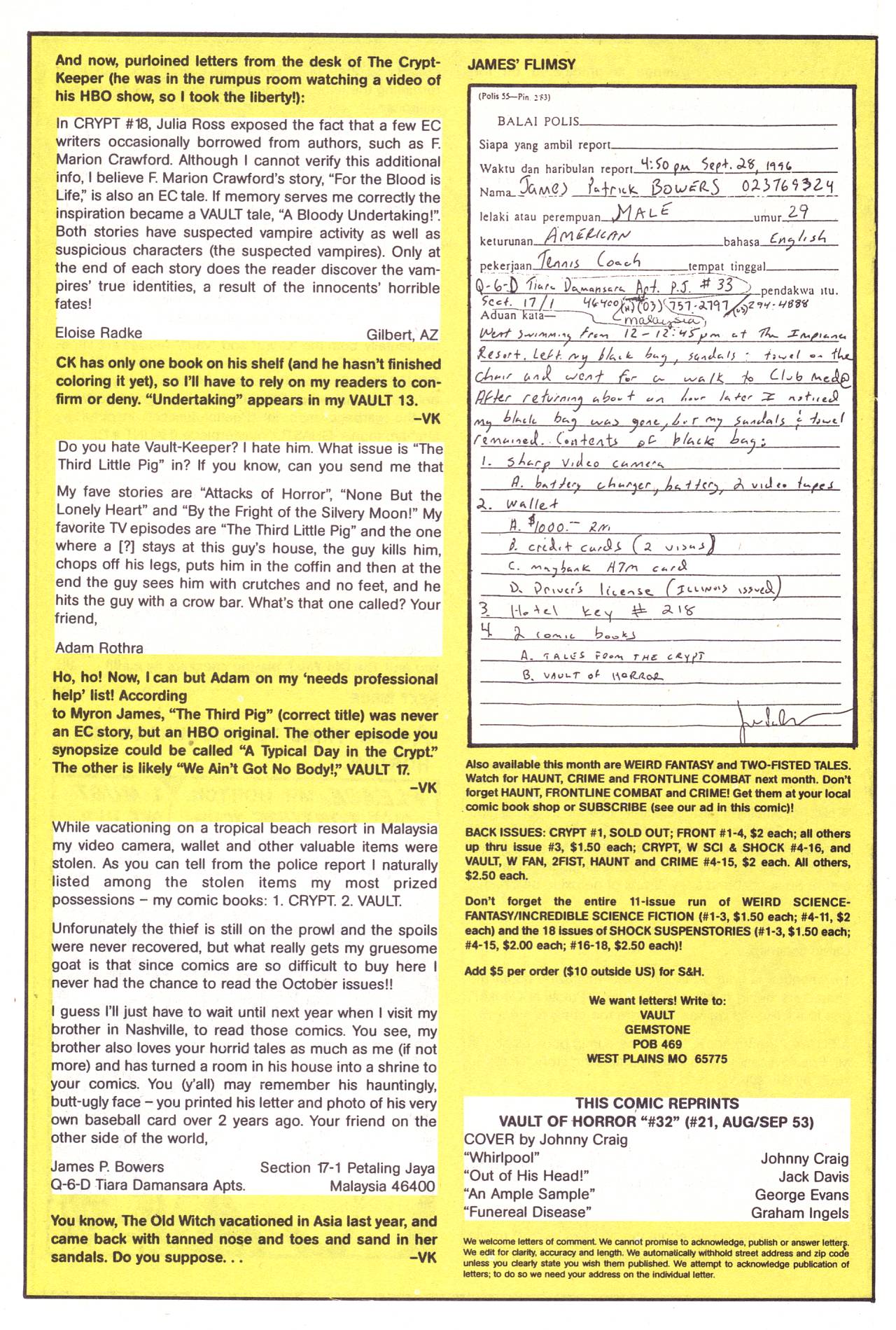 Read online The Vault of Horror (1950) comic -  Issue #32 - 20