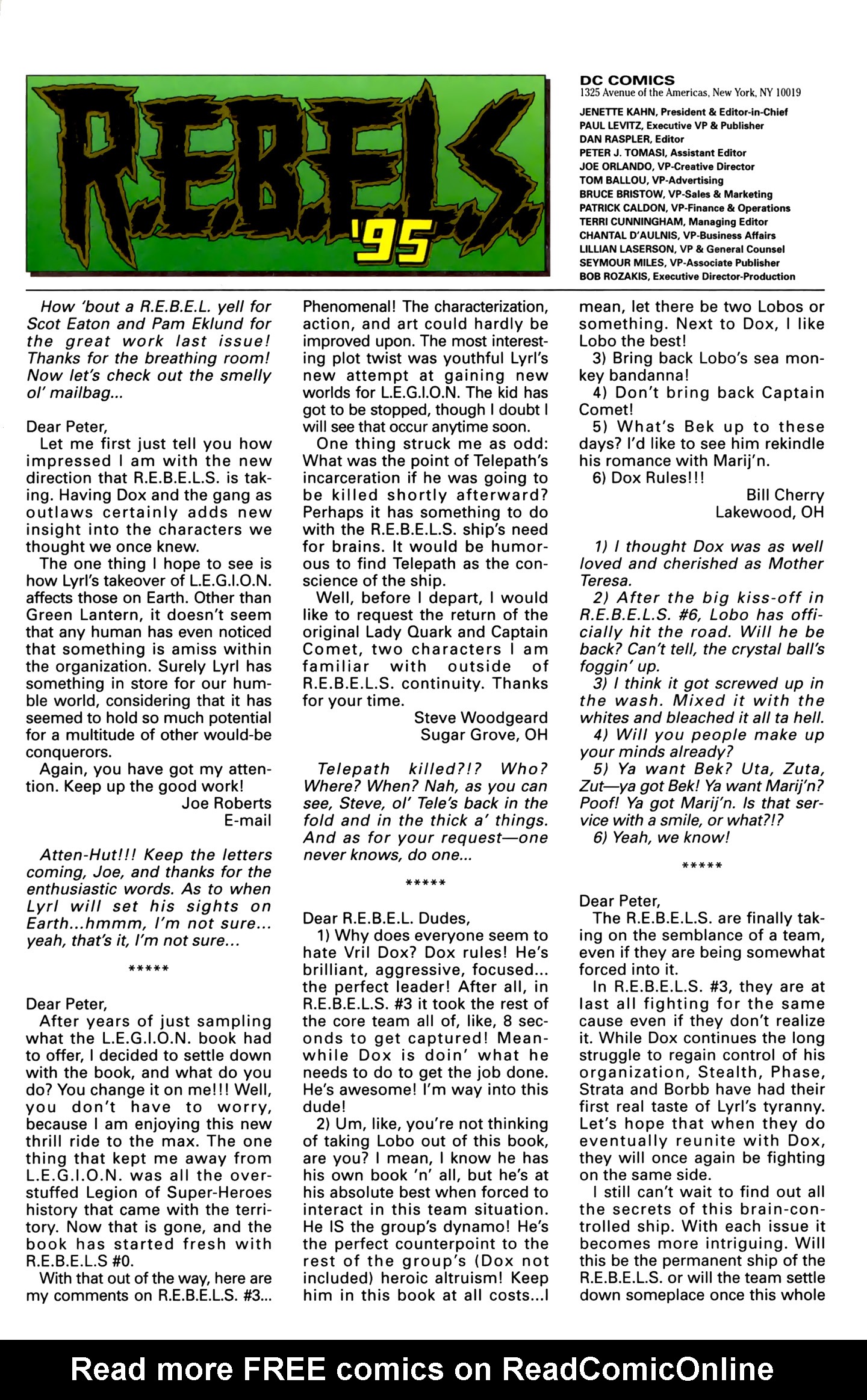 Read online R.E.B.E.L.S. '94 comic -  Issue #8 - 25