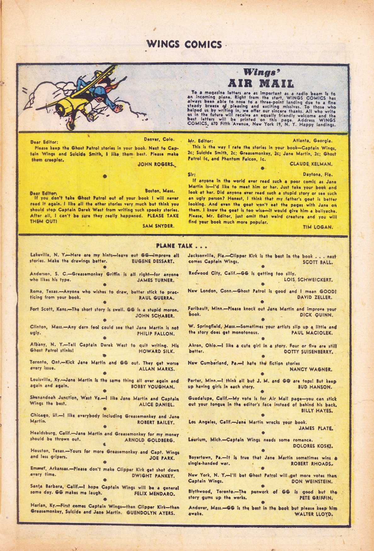 Read online Wings Comics comic -  Issue #69 - 19