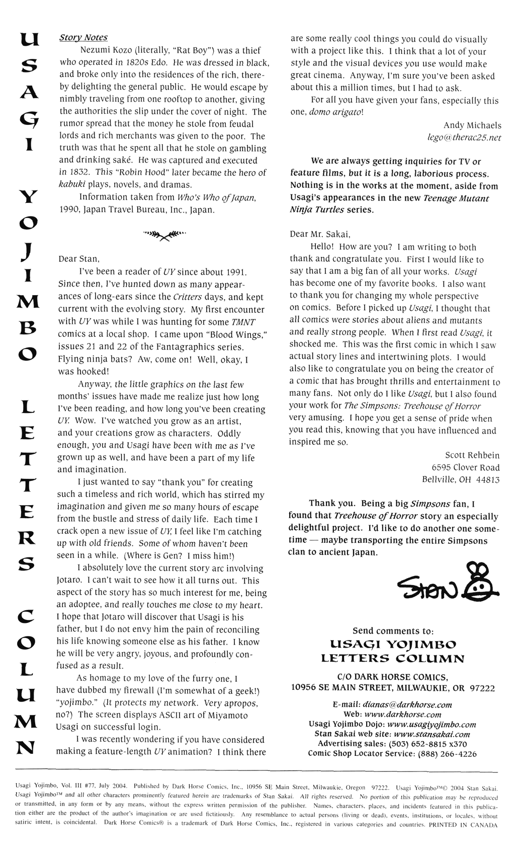Read online Usagi Yojimbo (1996) comic -  Issue #77 - 28