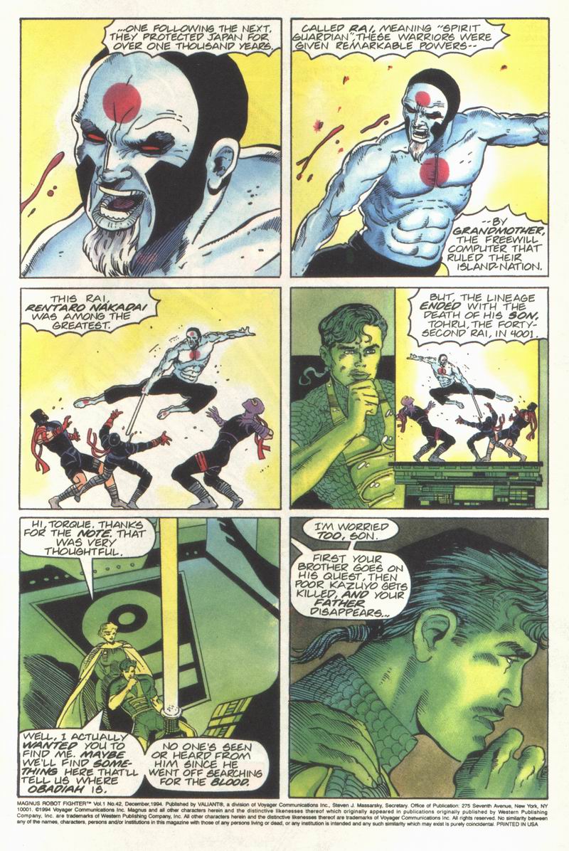 Read online Magnus Robot Fighter (1991) comic -  Issue #42 - 2