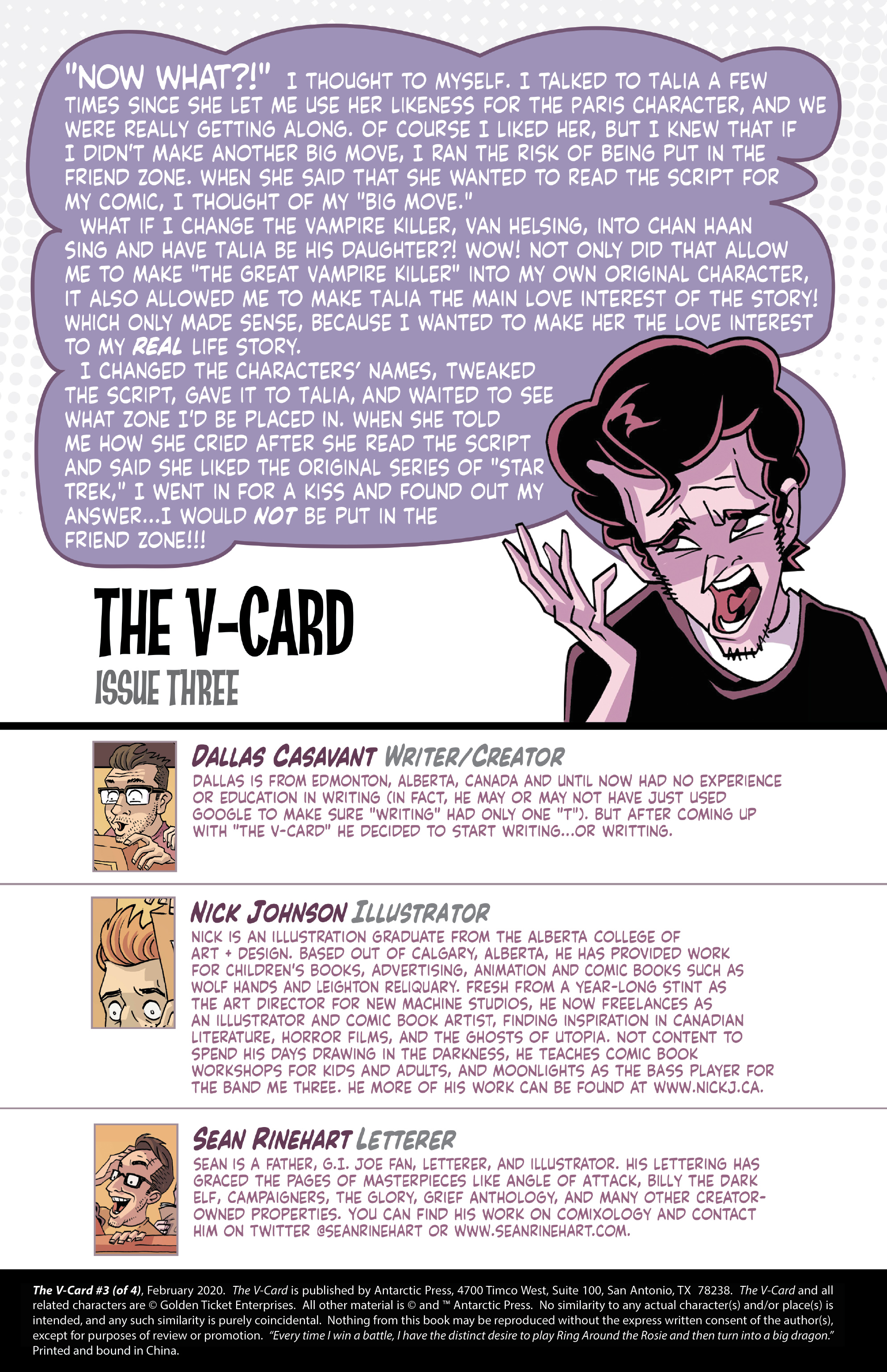 Read online The V-Card comic -  Issue #3 - 2