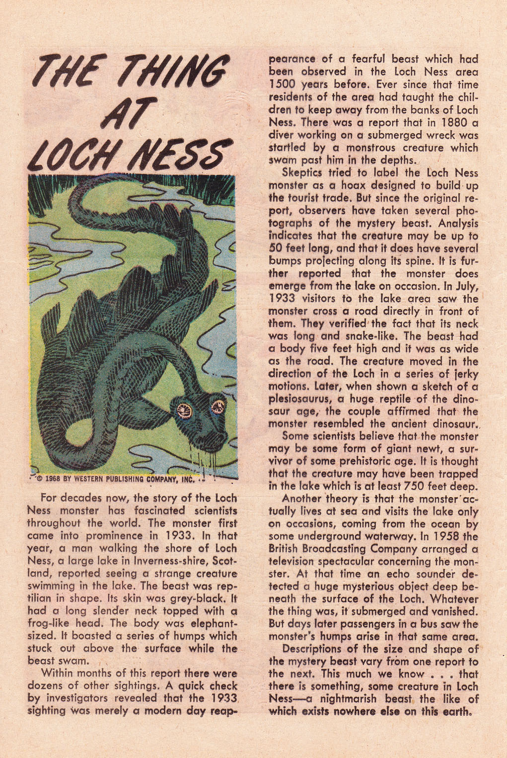 Read online Ripley's Believe it or Not! (1965) comic -  Issue #10 - 12
