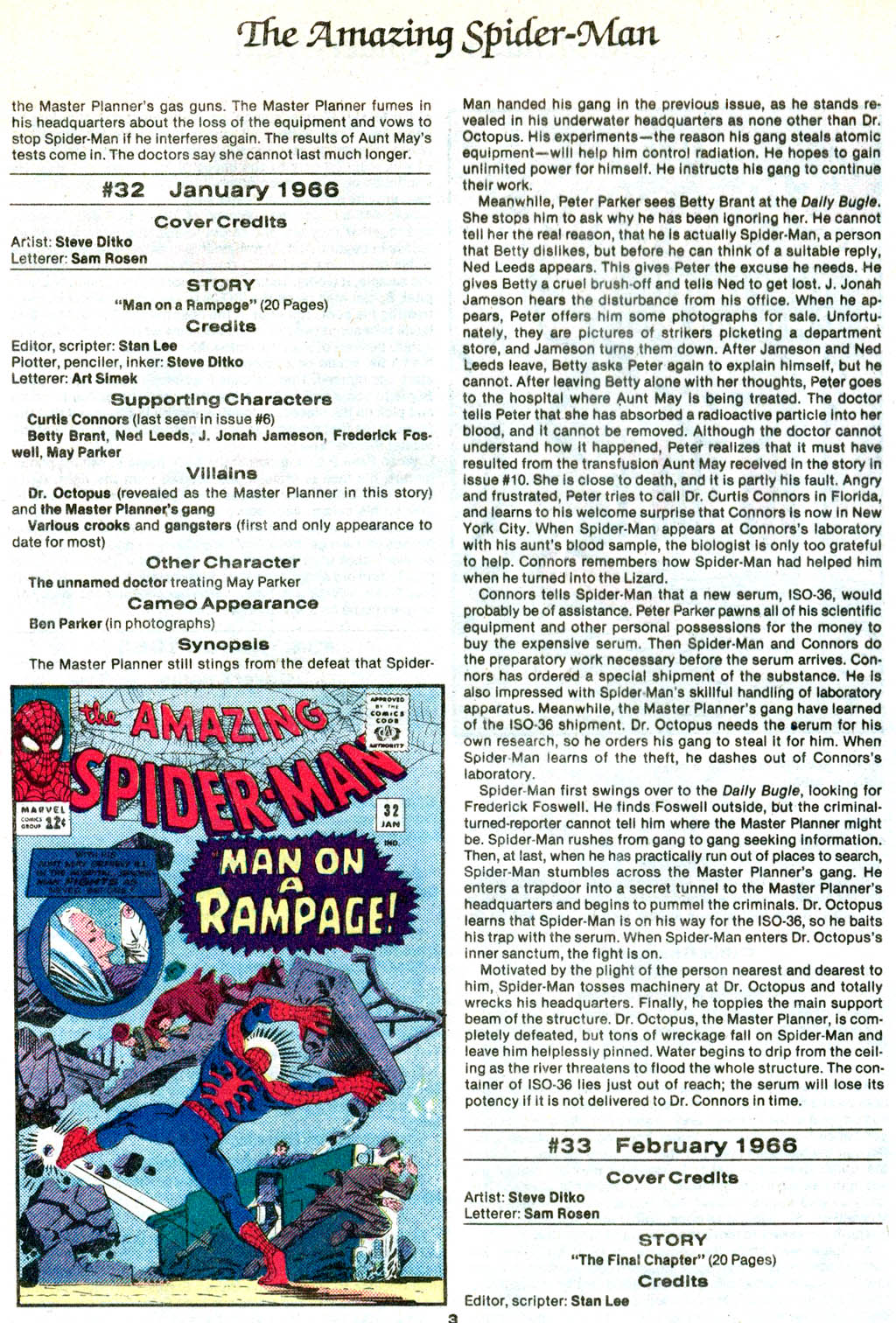 Read online The Official Marvel Index to The Amazing Spider-Man comic -  Issue #2 - 5