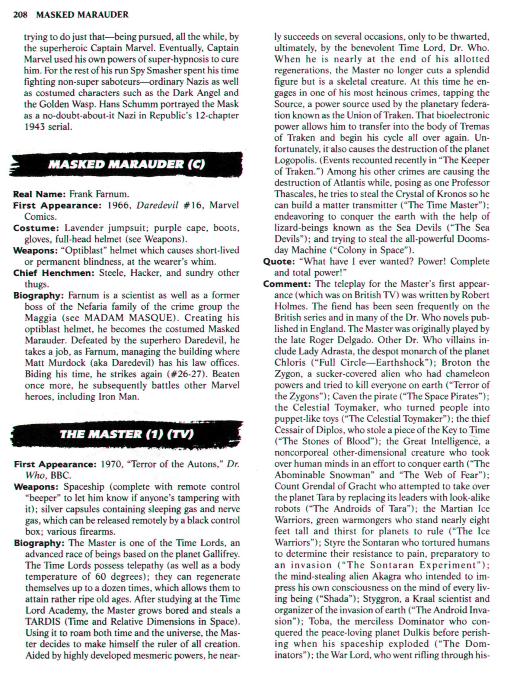 Read online The Encyclopedia of Super Villains comic -  Issue # TPB (Part 1) - 234