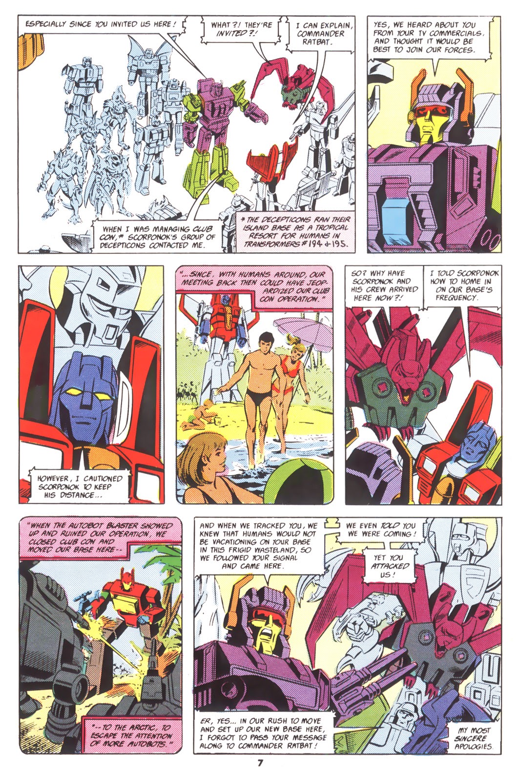 Read online The Transformers (UK) comic -  Issue #206 - 7